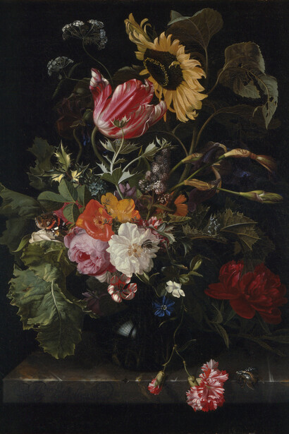 Maria van Oosterwyck, Bouquet of flowers in a
vase, about 1670s. Courtesy of Denver Art Museum