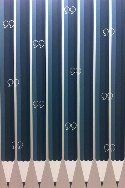 Marco Palmieri, Pencils, 2014, acrylic on canvas, 71 x 47 in (180 x 120 cm)