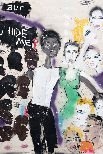 Miles Regis, Will you hide me (detail), 2024. Courtesy of Von Lintel Gallery