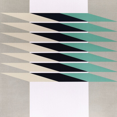 Recktangle (No.2), 2015, Tempera on Linen, 120 x 120 cm