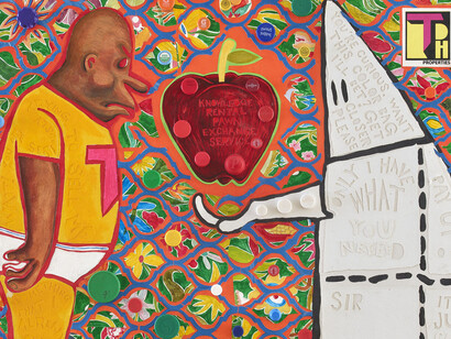 Trenton Doyle Hancock, Schlep and screw, knowledge rental pawn exchange service, 2017. Courtesy of The Holburne Museum