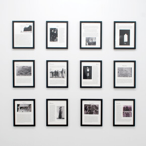 Mariam Ghani, exhibition installation of "Like Water from a Stone," 2015. Courtesy of RYAN LEE, New York.