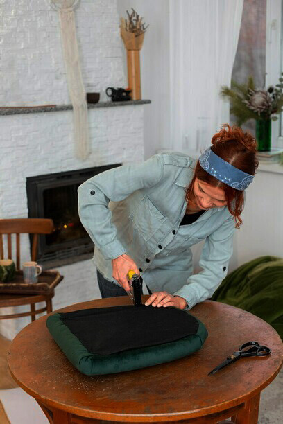 Si lo haces tú, puedes elegir materiales que sean buenos, ecológicos y sostenibles