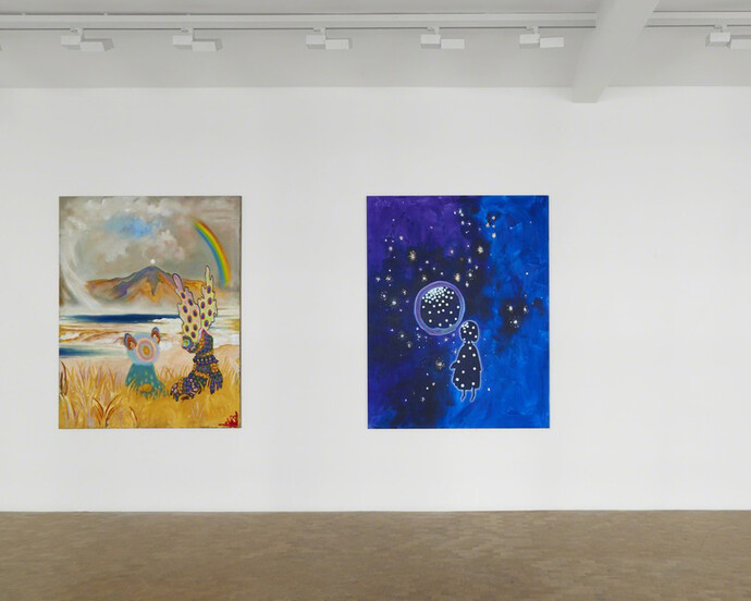 The teachings of the Transhistorical Flamingo, Exhibition view. Courtesy of Pippy Houldsworth Gallery