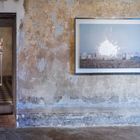 Zhanna Kadyrova, "Mia casa, mia fortezza", Exhibition view. Courtesy of Galleria Continua