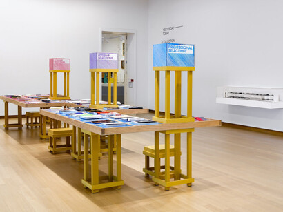 Various artists, The best dutch book designs, exhibition view. Courtesy of Stedelijk Museum