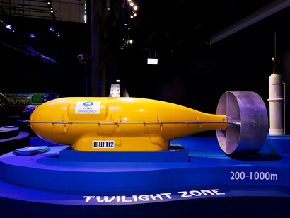 Ultimate depth, a journey to the bottom of the sea, exhibition view. Courtesy of Australian National Maritime Museum