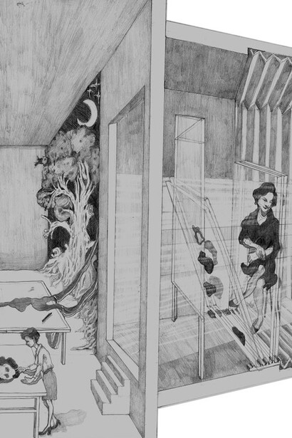 Maya Zack, Counterlight Study, 2016. Pencil on paper 42 x 59,5 cm. Courtesy MLF | Marie-Laure Fleisch e l’artista