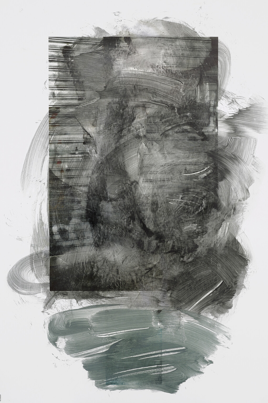 Lucas Jardin, Exit, 2014, Solvent on offset printing on dibond, 68.5 x 46.2 inches