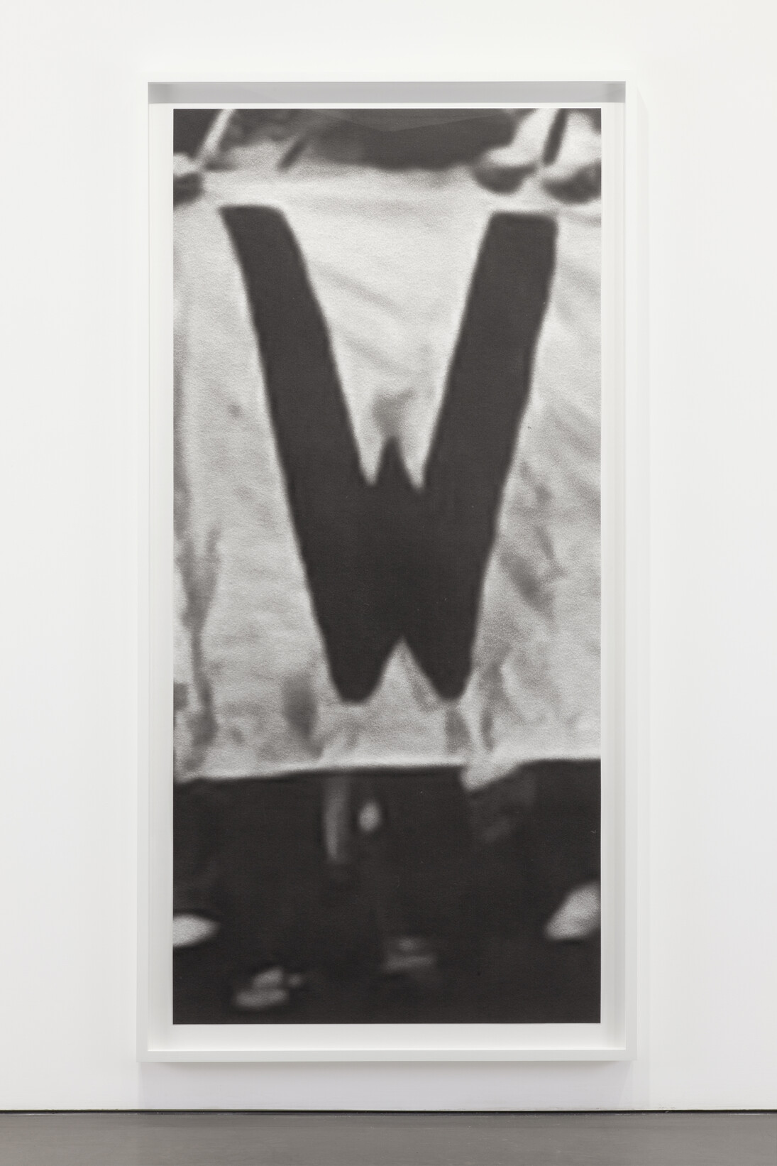 Sharon Hayes, [W]OMEN, 2015, Silkscreen on paper, Paper Dimensions: 50 1/4 x 23 1/4 inches (127.6 x 59.1 cm) © Sharon Hayes. Photo by Lance Brewer. Image courtesy Andrea Rosen Gallery, New York