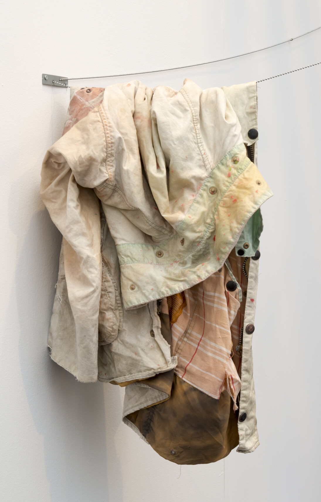Tobias Madison, The Holy Holies (Conflicted Copy) and Fukushima Mon Barbour Jacket, 2013. Courtesy the artist, Zabludowicz Collection and Freedman Fitzpatrick Gallery, Los Angeles.
Photo: Adam Relch
