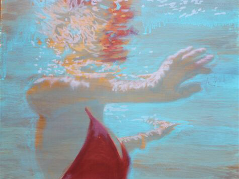 Carol Bennett, Lyra, shellac and acrylic on paper, 22 x 22 in 2013