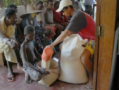 La distribution de riz