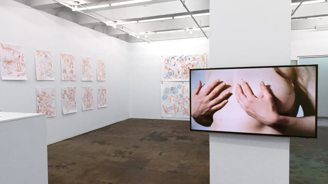 Andrea Éva Györi, Vibration highway and other works, exhibition view. Courtesy of Thomas Erben Gallery