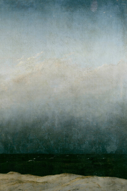 Caspar David Friedrich, Monje a la orilla del mar (detalle), c. 1810