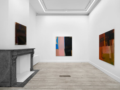 Albert Irvin, Early work from the '60s, vue de l'exposition. Avec l'aimable autorisation de la galerie Nino Mier