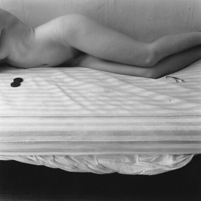 Francesca Woodman, Untitled, New York, 1979-80 (N.392.1), Gelatin silver estate print, 20.3 x 25.4 cm, 8 x 10 in, Courtesy George and Betty woodman, and Victoria Miro, London © The Estate of Francesca Woodman
