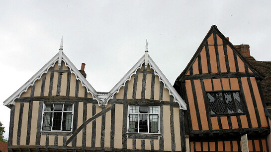 Some houses in Lavenham seem to be unreal 