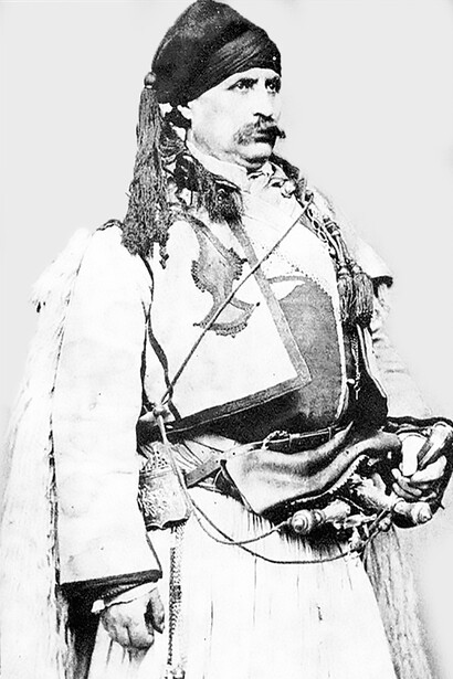 Ilyo Voivoda, photo by Anastas Karastoyanov, Belgrad, 1867