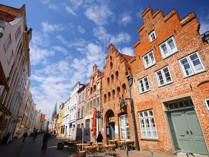 Lübeck. Ruas da cidade
