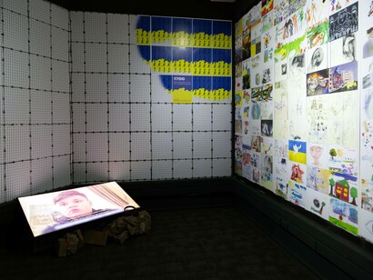 No hay niños, hay gente, vista de exhibición. Cortesía del Museo de la Memoria y los Derechos Humanos