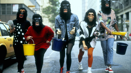 Guerrilla Girls. El grupo durante sus primeras actuaciones callejeras