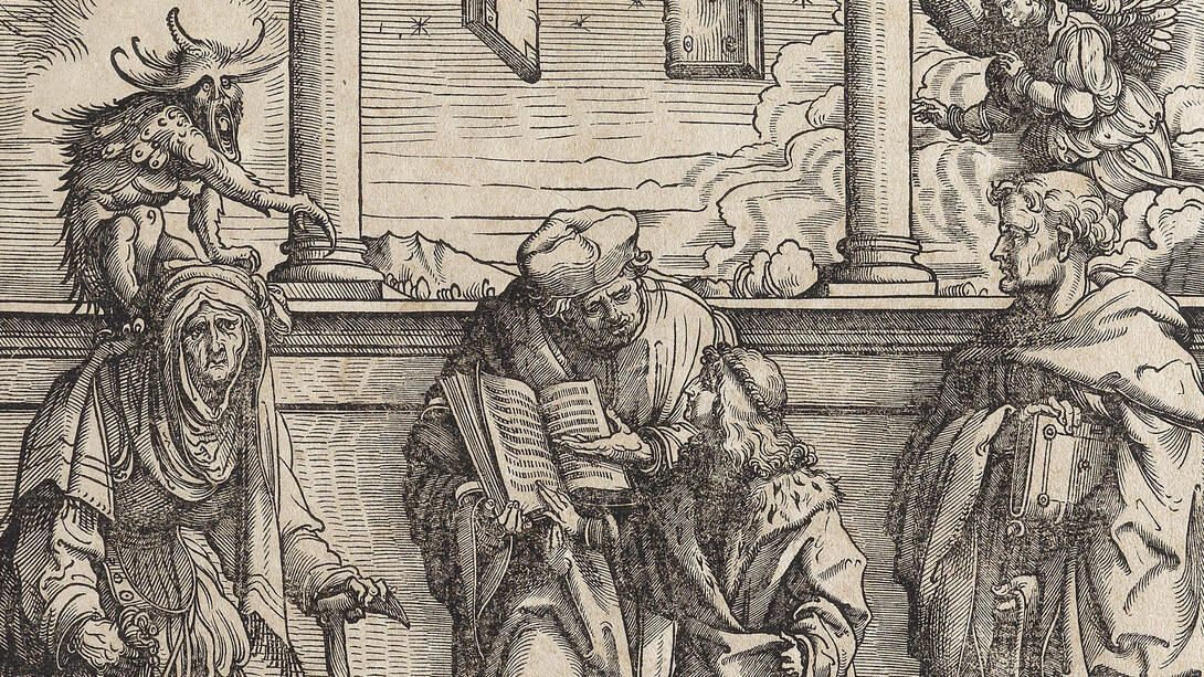 Hans Burgkmair, Der weiss(e) kunig (il giovane principe impara la magia), 1515. Cortesia di Davis & Co.
