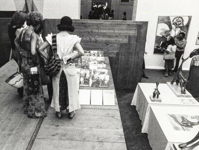 Vista de la exposición España. Vanguardia Artística y Realidad Social, 1936-1976 en la Bienal de Venecia de 1976