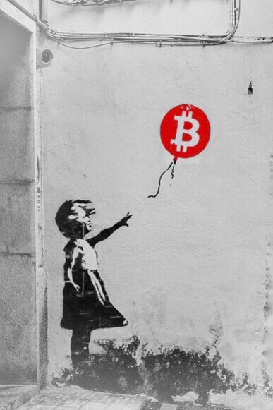 La niña y el globo, arte callejero, Banksy