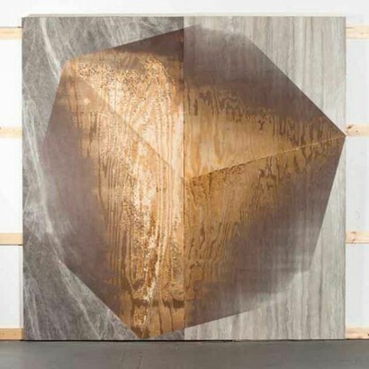 Michael DeLucia, To be titled, 2013, high pressure laminate and wood, 96 x 96 inches, Courtesy Eleven Rivington, NY
