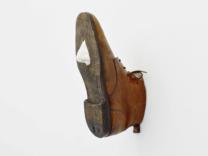 Mathew Sawyer, ‘Self-Portrait as the bottom of my shoe’, 2015, Shoe, Crystacal R, 30 x 11 x 18 cm, Photo: Lee James Thompson
