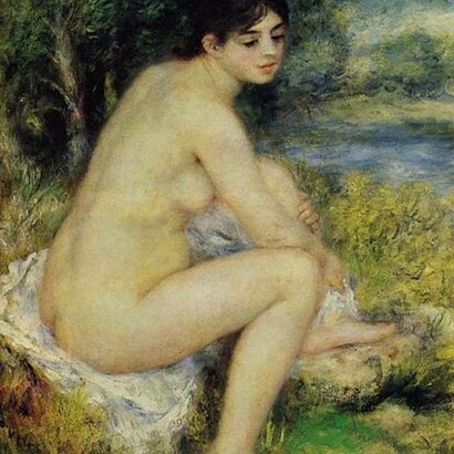 Pierre-Auguste Renoir, Femme nue dans un paysage, 1883, olio su tela