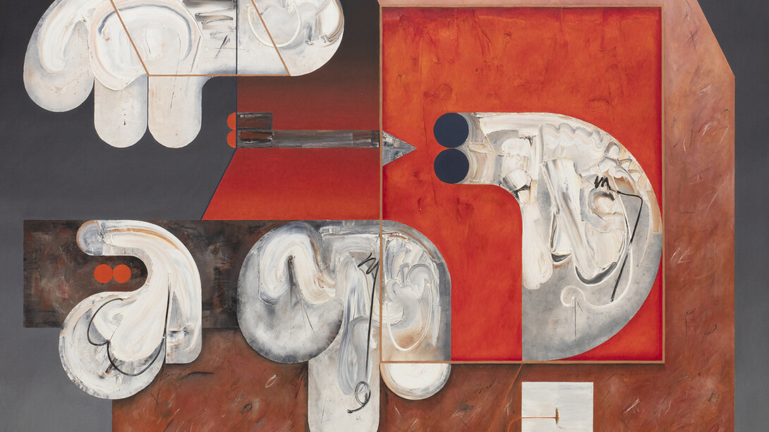 Manuel Felguérez, Reunión de familia (detail), 1984. Courtesy of Proyectos Monclova