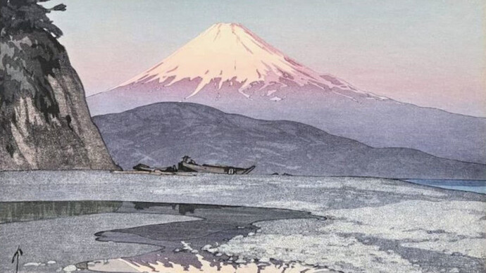 Shinhanga. Japanese woodblock prints, artwork in exhibition. Courtesy of Museum Franz Gertsch