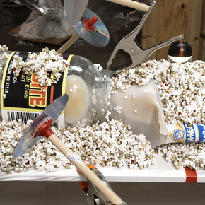 Installation view of The Grand Machine/THEAREOLA (2002) at the 2008 Whitney Biennial, New York (detail)