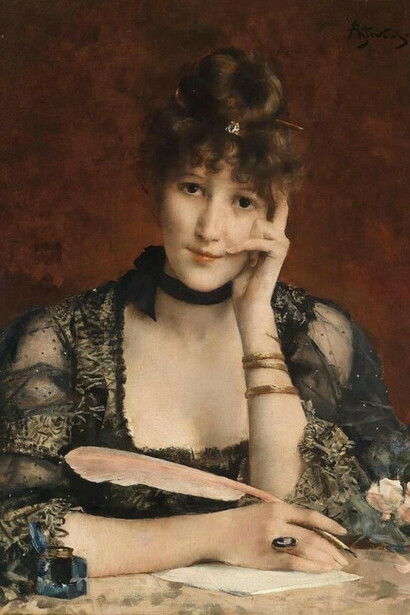 Alfred Stevens, The Letter