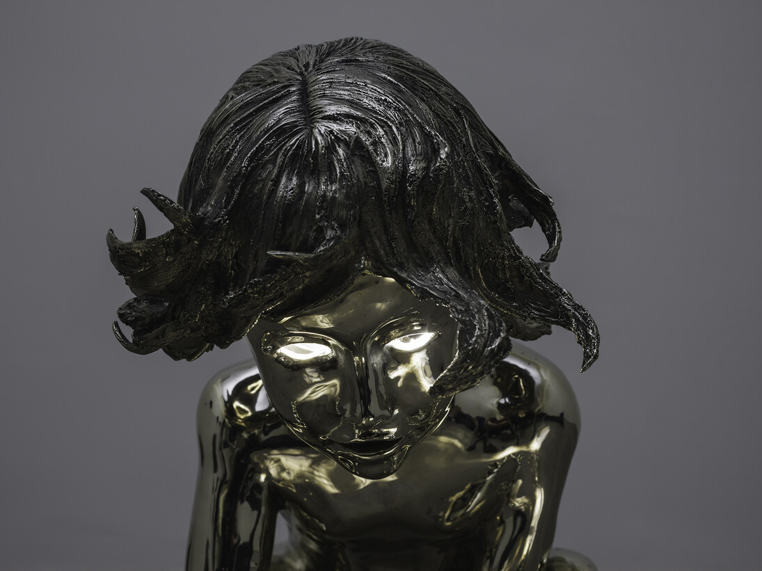 Eoin Mc Hugh, little Hans nightlight, 2014, nickel silver and lighting unit, edition of 2 + 1 AP, 49 x 44 x 41 cm / 19.3 x 17.3 x 16.1 in, image courtesy of the artist and Kerlin Gallery, Dublin