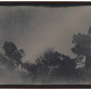 Lisa Oppenheim, Passage of the moon over two hours, Arcachon, France, Ca. 1870s/2012, April 17, 2012, Unique black and white photograph, 2012, photographer: Achim Kukulies, courtesy the artist(s) and Sies + Höke, Düsseldorf.