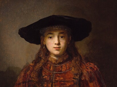 «Niña en un marco» (1641), Rembrandt
