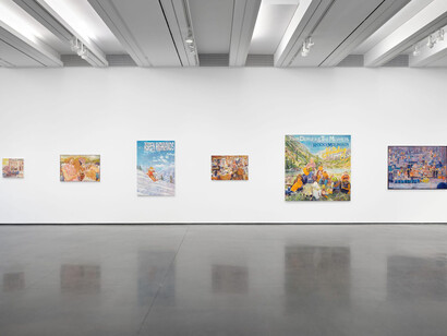 Keith Mayerson, My American dream (Rocky mountain high), exhibition view. Courtesy of Aspen Art Museum