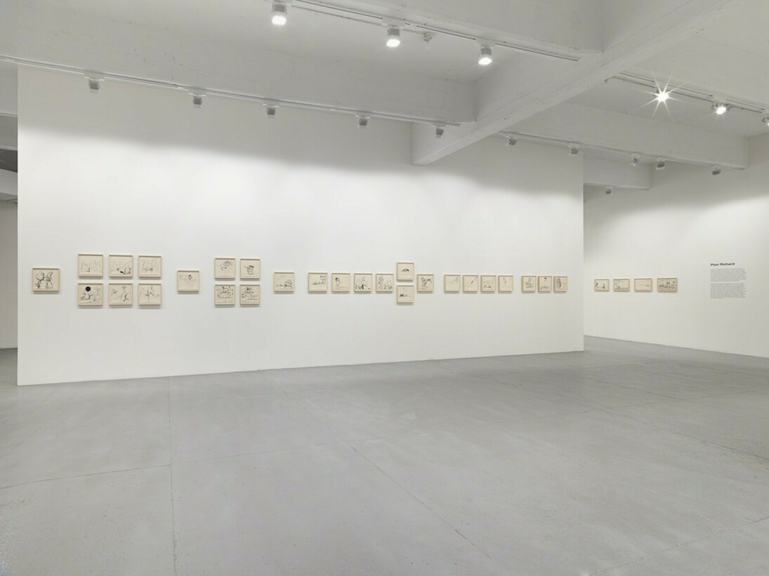 Philip Guston, Laughter in the Dark, Exhibition view. Courtesy of Hauser & Wirth