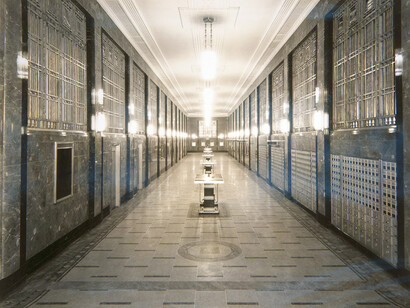 Lobby of the Nashville Post Office (detail). Courtesy of the Marr & Holman Collection, Tennessee Historical Society, Tennessee State Library & Arc