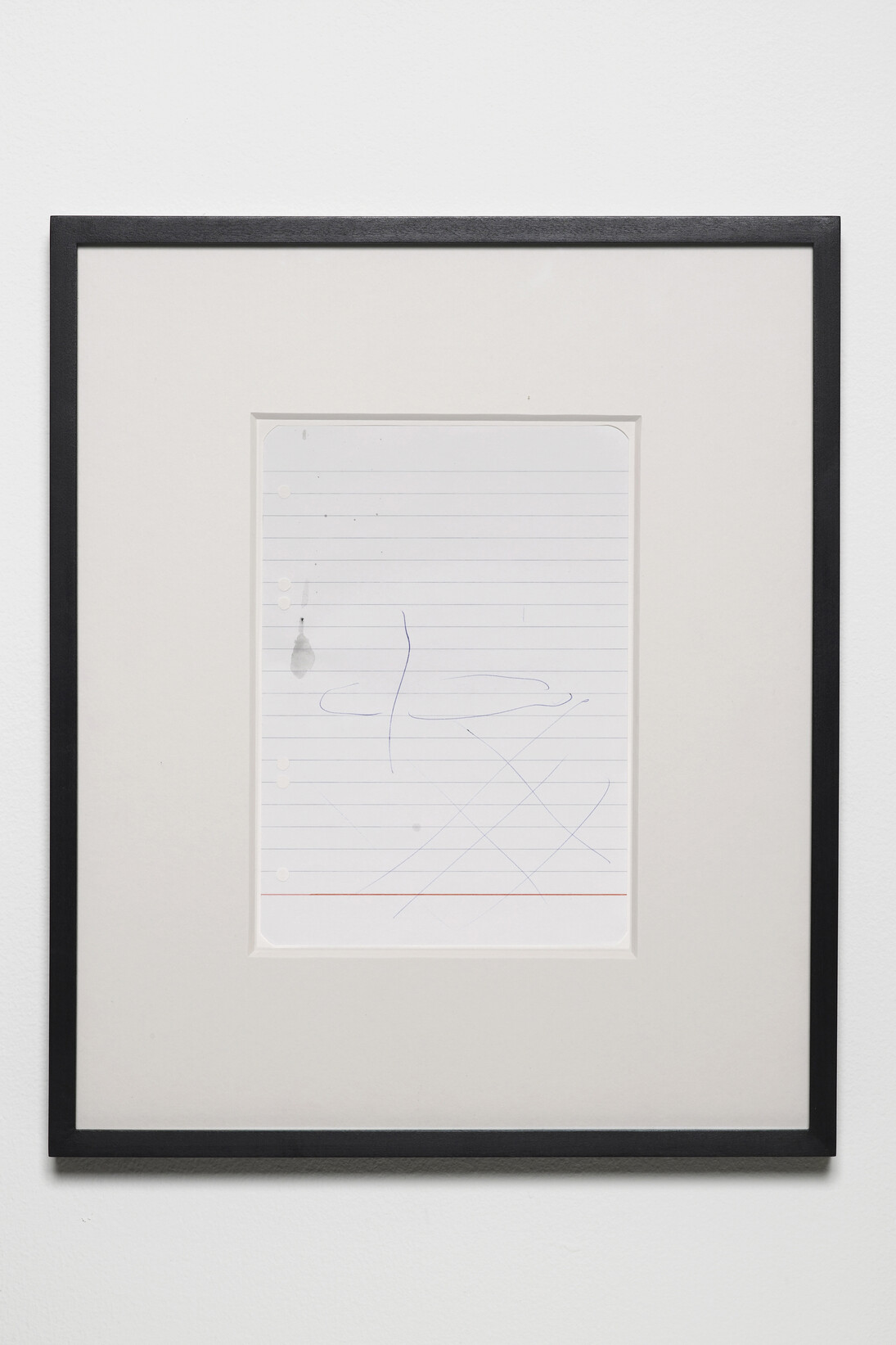 Michael Krebber, MP-KREBM-00099, ballpoint pen on paper, 21 x 14.8 cm, 8 1/4 x 5 7/8 in, 2015 © Michael Krebber, courtesy Maureen Paley, London
