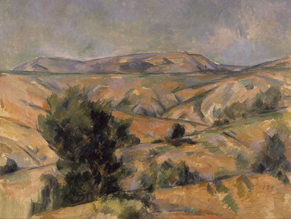 Paul Cézanne, Mont Sainte-Victoire seen from Gardanne (detail), 1892-95. Courtesy of Yokohama Museum of Art