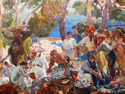 Joaquín Sorolla; Cataluña. El pescado, 1915 (detalle)