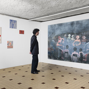 Divers artistes, Silent threads, resounding Kosova, vue d'exposition. Courtesy de Galleria Continua