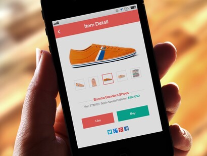 Comprar unas zapatillas deportivas desde el móvil