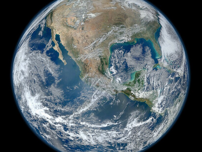 Il pianeta Terra visto da un satellite