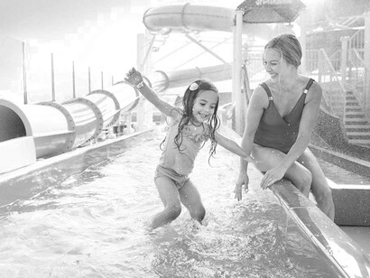 Water slides on cruises are enjoyed by everyone in the family