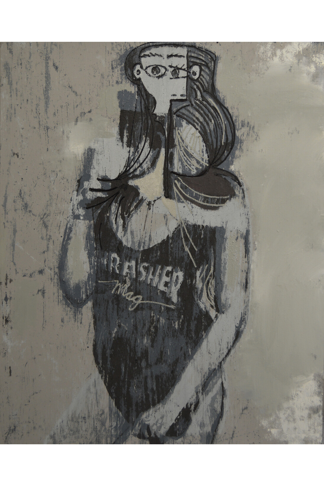Enoc Perez, Untitled (Trasher), 2014, Huile sur toile, 152 x 122 cm, Courtesy Enoc Perez et
Galerie Nathalie Obadia, Paris/Bruxelles